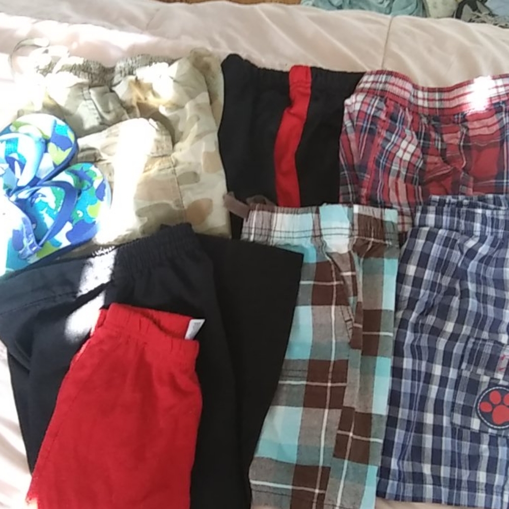 Little boys bottoms bundle And Flip Flops
